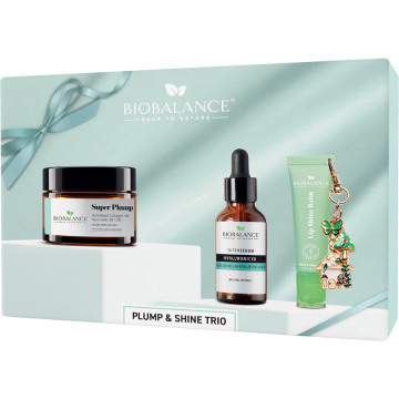 Set Trio Plump&Shine Crema Super Plump 50ml + Super Serum Hyaluronic 3D 30ml + Balsam de Buze Mint Lemonade 10ml