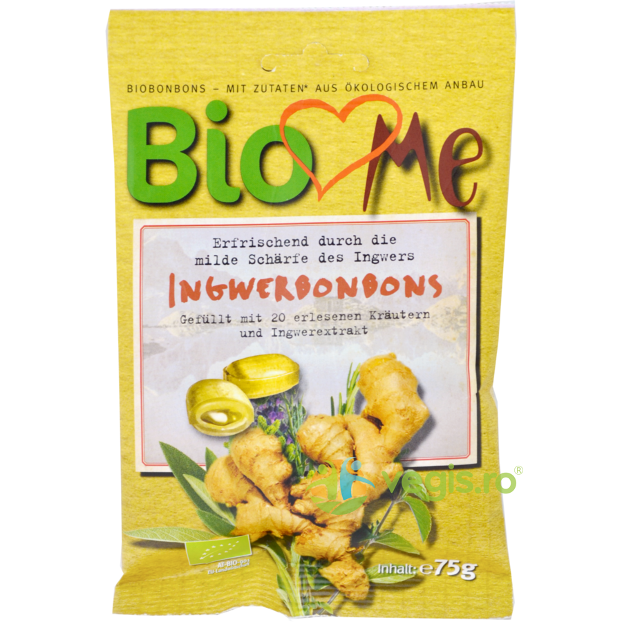 Bomboane cu Ghimbir Ecologice/Bio 75g