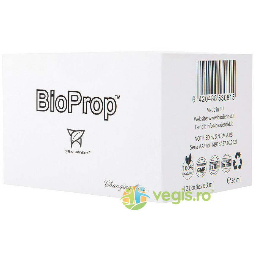 Supliment Natural pentru Preventia Parodontozei si Igiena Orala Bio Prop 12dz x 3ml