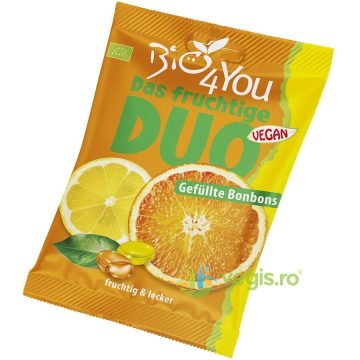 Bomboane Duo cu Portocala si Lamaie Ecologice/Bio 75g