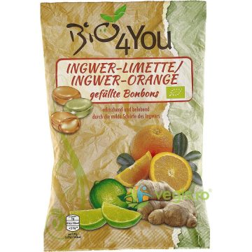 Bomboane cu Lime, Ghimbir si Portocala 75g