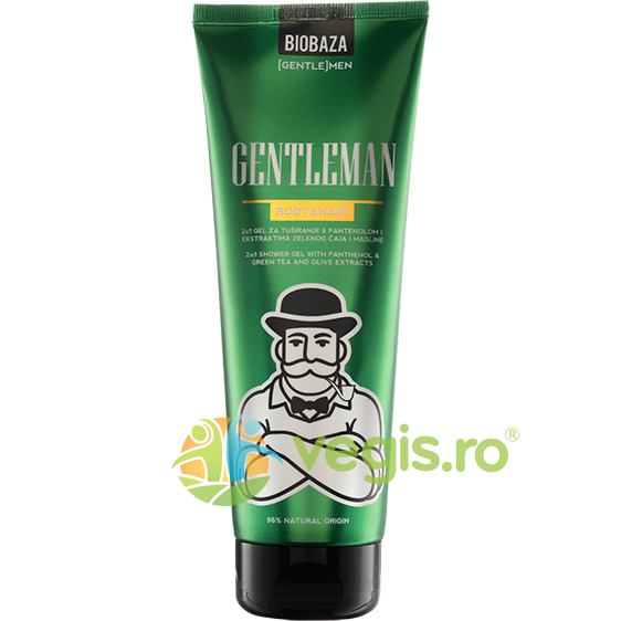 Sampon si Gel de Dus pentru Barbati cu Extract de Ceai Verde si Panthenol 220ml