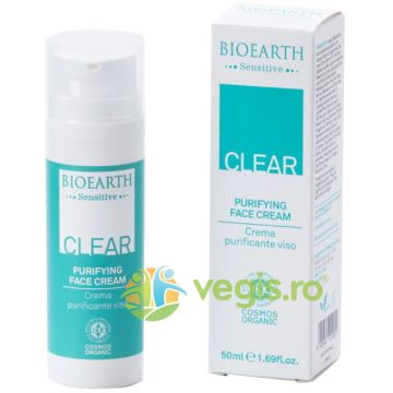 Crema Purificatoare de Fata pentru Ten Mixt sau Gras Antiacnee 50ml