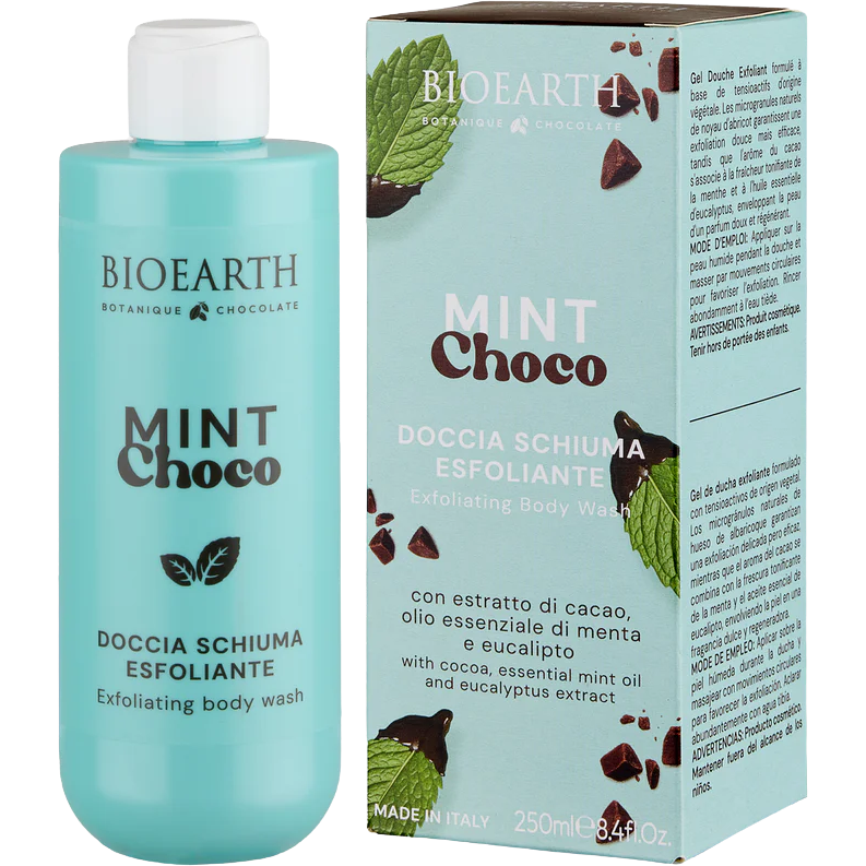 Gel de Dus Exfoliant cu Ciocolata si Menta Mint Choco 250ml