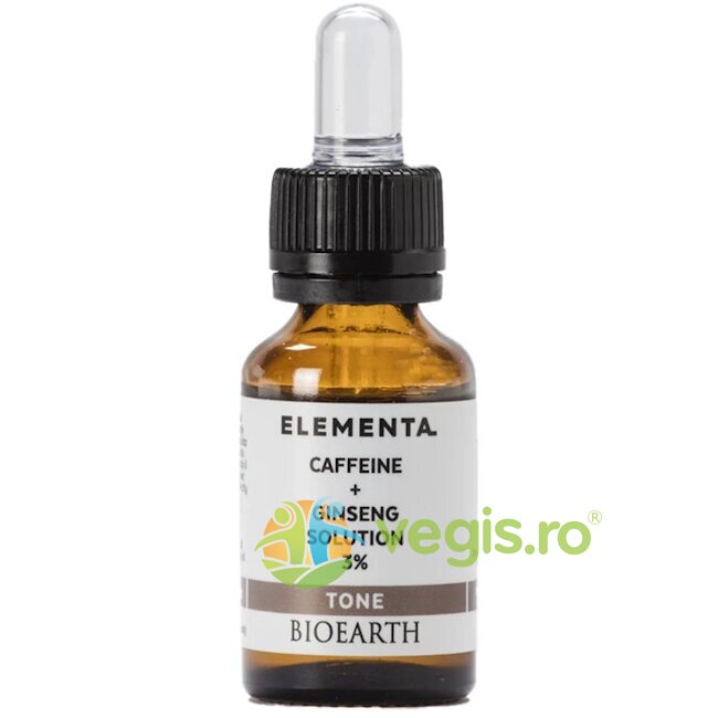 Ser cu Cafeina si Ginseng 3% Beauty Booster Elementa 15ml