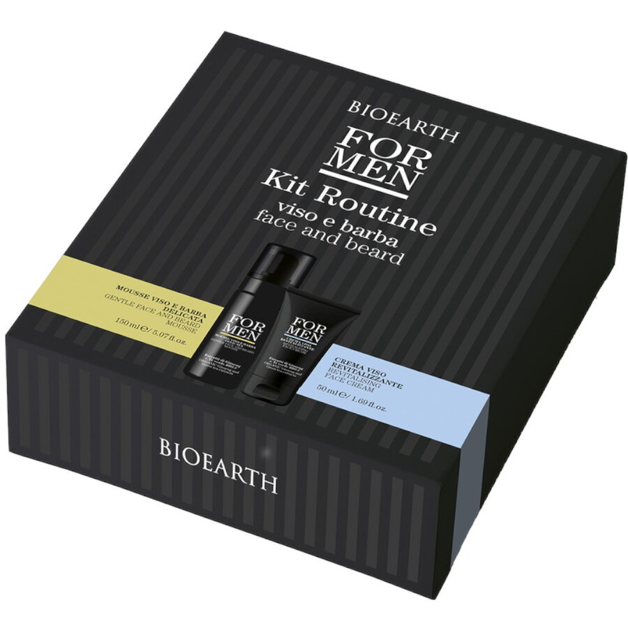 Set pentru Barbati Crema de Fata 50ml + Spuma de Ras si de Curatare Ten si Barba 150ml