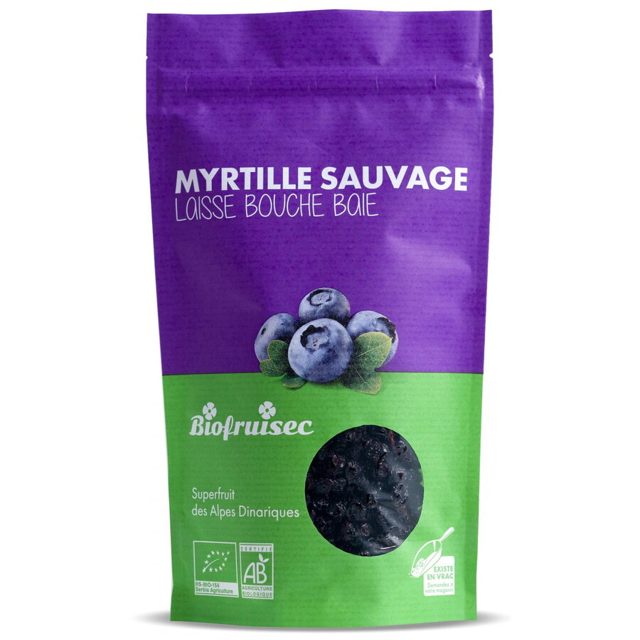 Afine Salbatice din Alpii Dinarici fara Zahar Adaugat Ecologice/Bio 100g