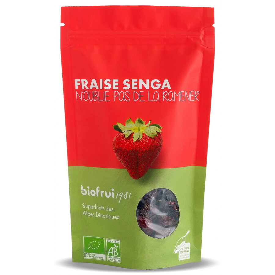 Capsuni Senga din Alpii Dinarici fara Zahar Adaugat Ecologice/Bio 100g