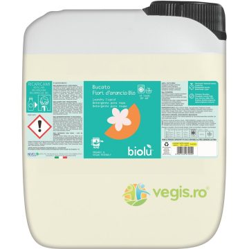 Detergent Lichid pentru Rufe Albe si Colorate cu Portocale Bio 5L