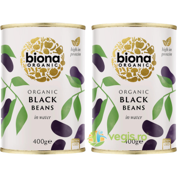 Pachet Fasole Neagra Ecologica/Bio 400g+400g