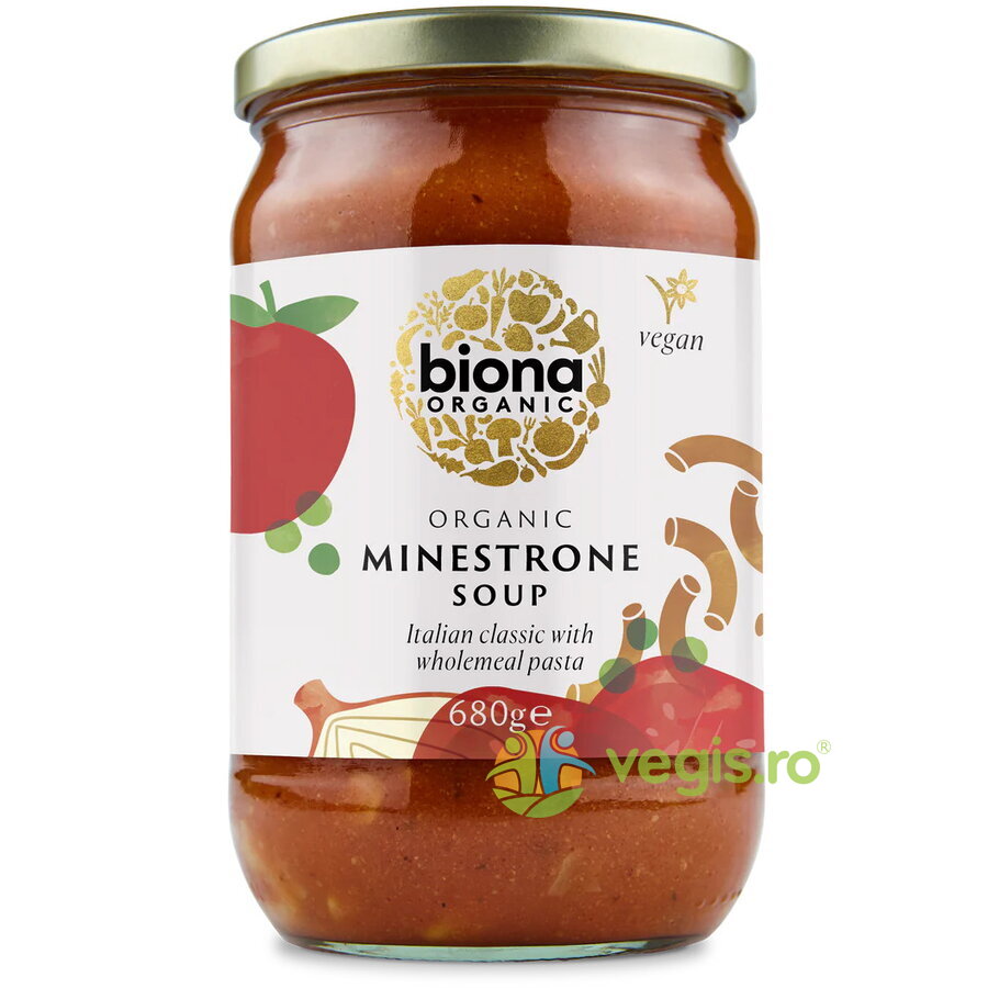Supa Minestrone cu Legume si Paste Ecologica/Bio 680g