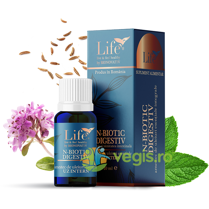 N-BIOT1C Digestiv - Amestec de Uleiuri Esentiale pentru Uz Intern 10ml