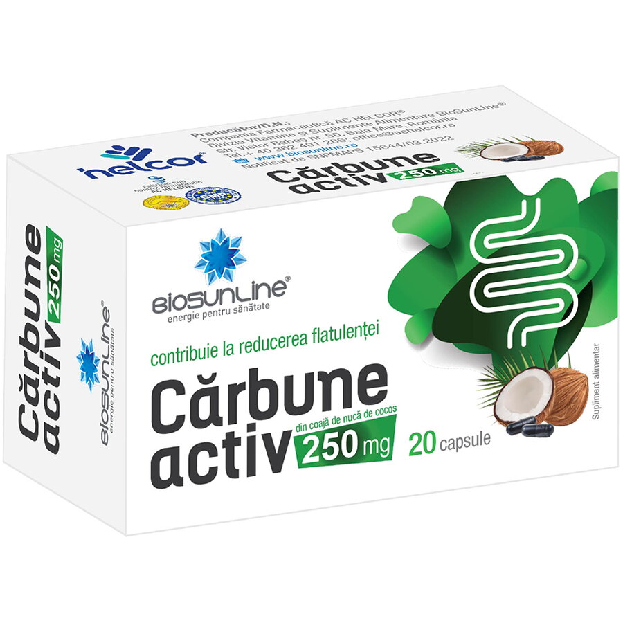 Carbune Activ 250mg 20cps