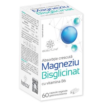 Magneziu Bisglicinat 60cps vegetale gastrorezistente