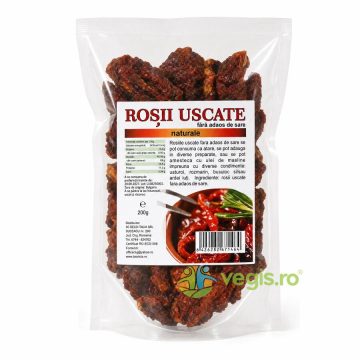 Rosii Uscate fara Sare 200g