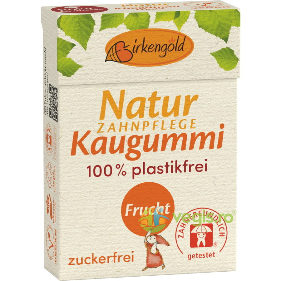 Guma de Mestecat cu Xylitol si Fructe pentru Ingrijirea Dintilor 28g