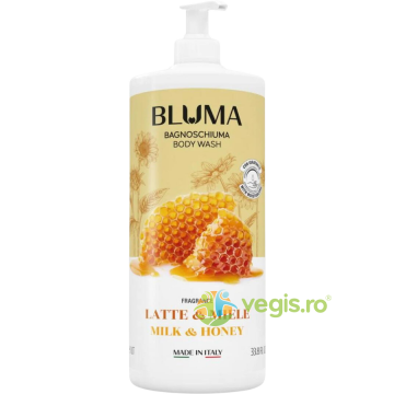Gel de Dus Cremos cu Parfum de Lapte si Miere 1L