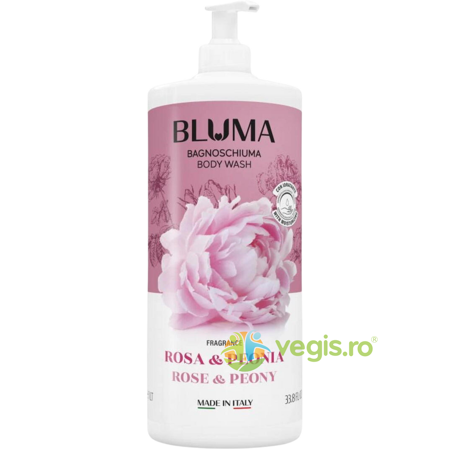 Gel de Dus Cremos cu Parfum de Trandafir si Bujor 1L