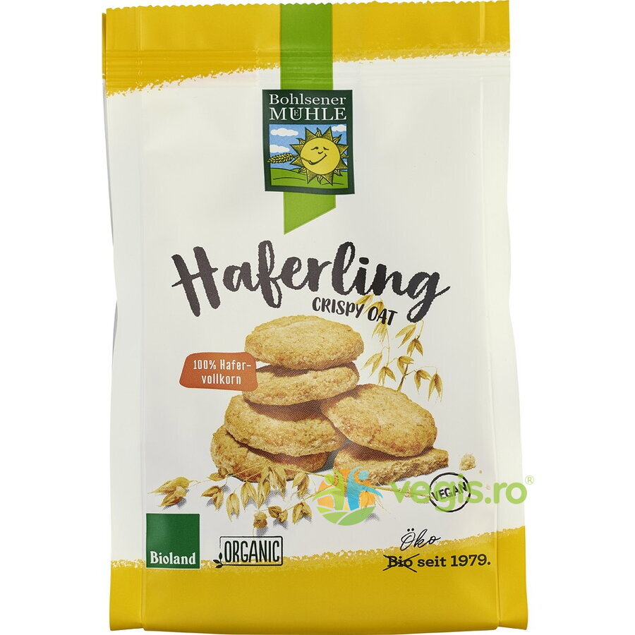 Biscuiti Crocanti din Ovaz Ecologici/Bio 125g