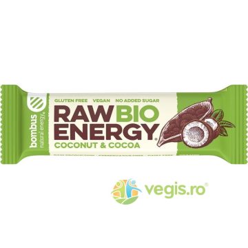 Baton Energizant cu Nuca de Cocos si Cacao fara Gluten 50g