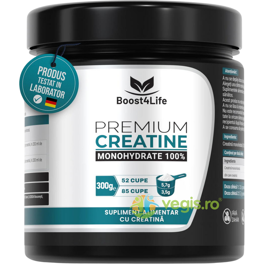 Premium Creatine Monohydrate 100% 300g