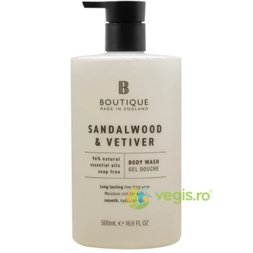 Gel de Dus cu Parfum de Lemn de Santal si Vetiver 500ml