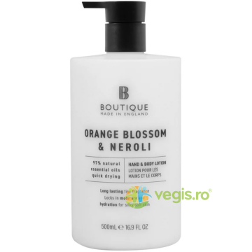 Lotiune pentru Maini si Corp cu Parfum de Flori de Portocal si Neroli 500ml