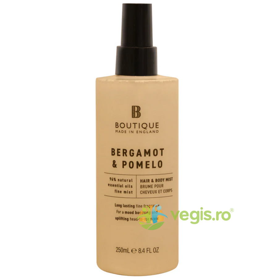 Spray pentru Par si Corp cu Parfum de Bergamota si Pomelo 250ml