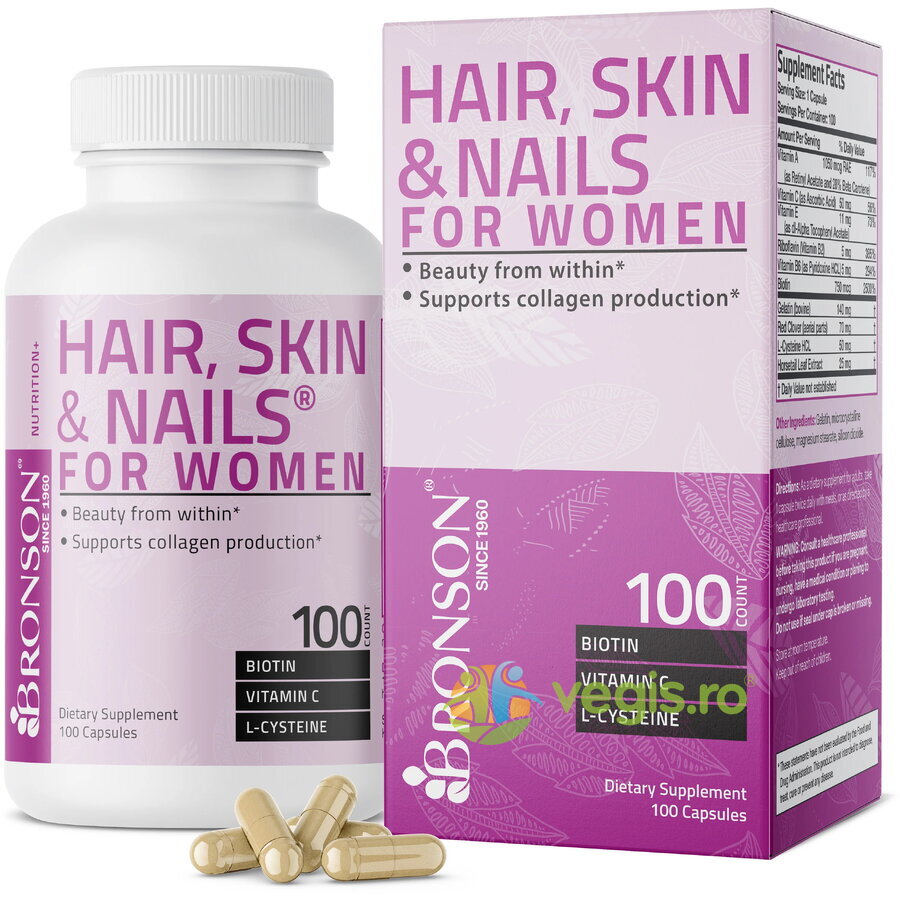 Hair, Skin & Nails for Women (Par, Piele si Unghii) 100cps