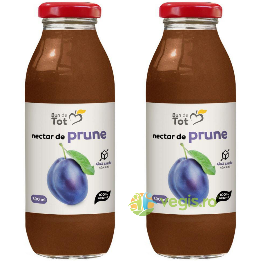 Pachet Nectar de Prune fara Zahar Adaugat 300ml+300ml