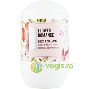Deodorant Natural pentru Femei pe Baza de Plante Flower Romance 50ml