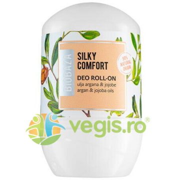 Deodorant Roll-On Natural pentru Femei pe Baza de Piatra de Alaun cu Unt de Shea si Jojoba Silky Comfort 50ml