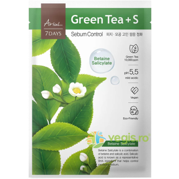 Masca cu Ceai Verde si Betaina Salicilica pentru Controlul Sebumului 7Days 23g