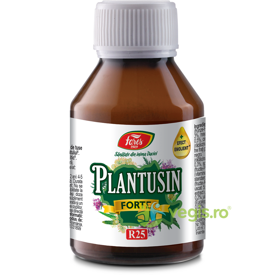 Sirop Plantusin Forte (R25) 100ml Fares