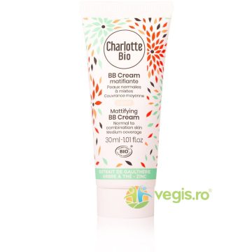 BB Cream Matifiant Ligh pentru Piele Normala si Mixta cu Extract de Tea Tree si Zinc Bio 30ml