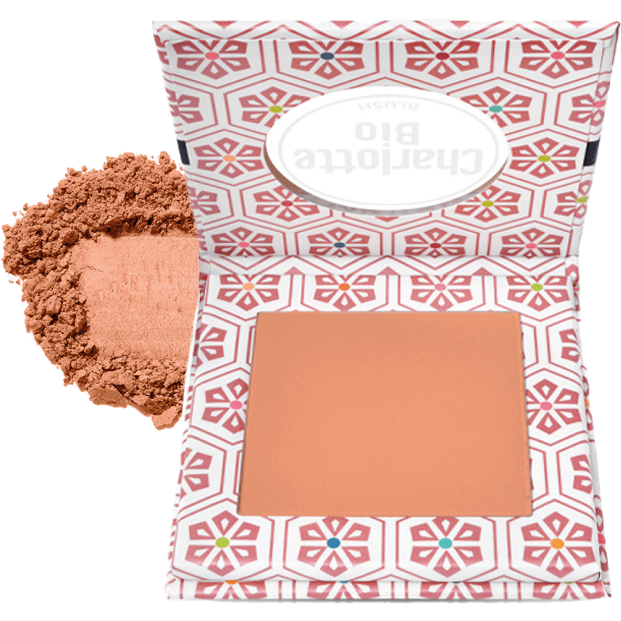 Fard de Obraz Bio cu Ulei de Jojoba, Magnolie, Unt de Shea si Ulei de Macadamia Peach Pink 7g