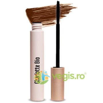 Mascara Maro Volum si Alungire cu Apa din Flori de Trandafir, Ulei de Ricin si Ceara Vegetala Bio 8ml