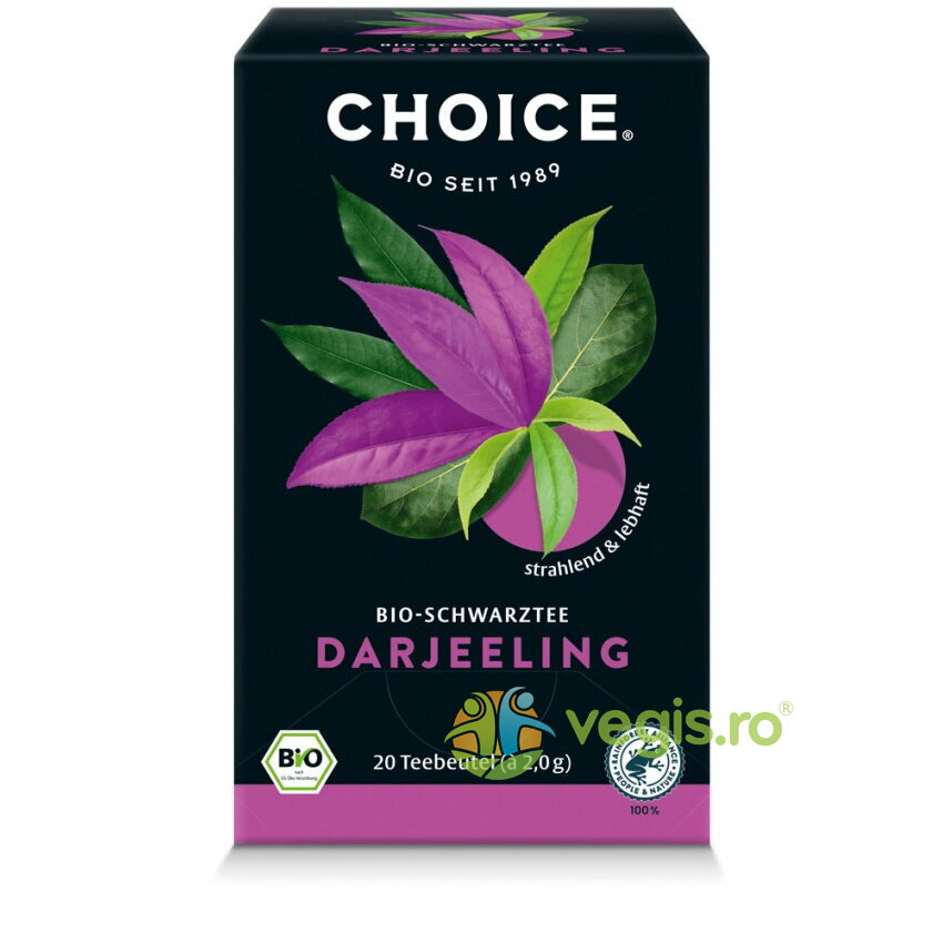 Ceai Negru Darjeeling Ecologic/Bio 20dz