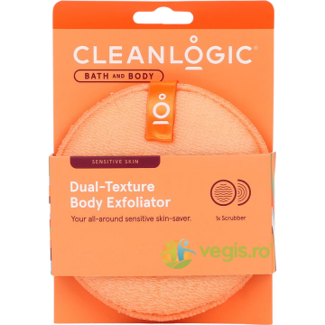 Burete Exfoliant pentru Piele Sensibila cu Doua Texturi Bath & Body 1buc