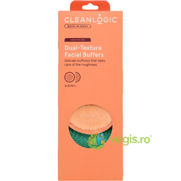Bureti pentru Curatarea Fetei cu Doua Texturi Bath & Body 3buc