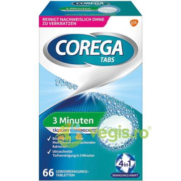 Tablete Efervescente pentru Curatarea Protezei 66buc