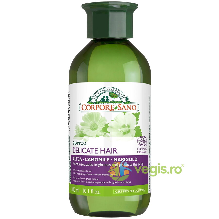 Sampon pentru Par Fragil si Scalp Sensibil cu Nalba, Musetel si Craita Bio 300ml