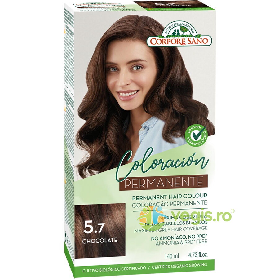 Vopsea de Par Permanenta fara Amoniac 5.7 - Ciocolata 140ml