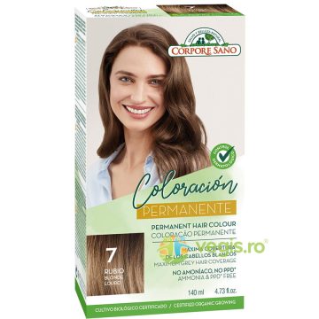 Vopsea de Par Permanenta fara Amoniac 7 - Blond 140ml