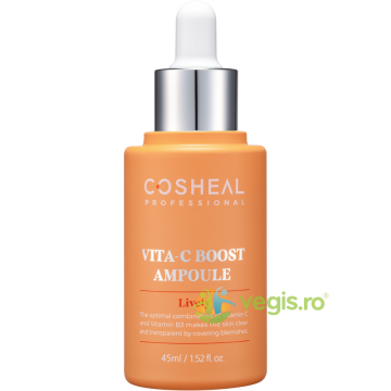 Ser Iluminator cu Vitamina C si Vitamina B3 Vita-C Boost Ampoule Lively 45ml
