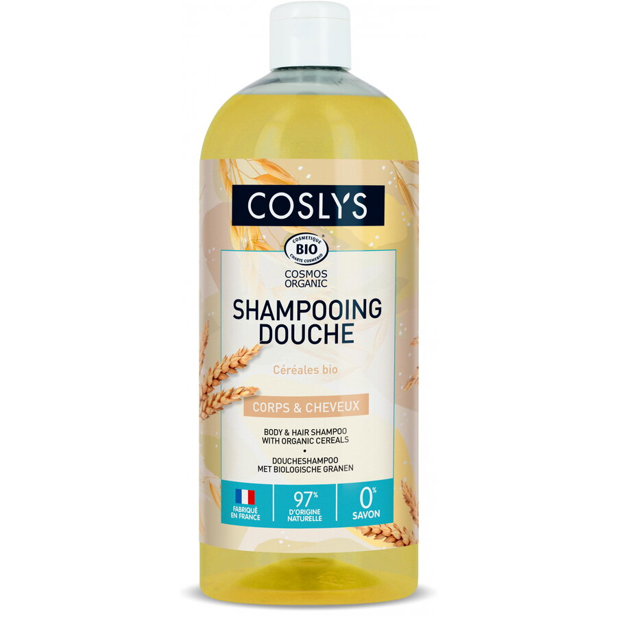 Gel de Dus si Sampon Bio cu Cereale Format Mare 1L