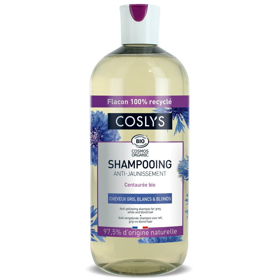 Sampon Bio Anti Ingalbenire pentru Par Alb, Gri sau Blond cu Extract de Albastrele 500ml