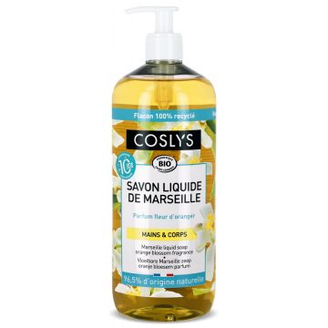 Sapun Lichid si Gel de Dus de Marsilia cu Flori de Portocal (Format Mare) Bio 1L