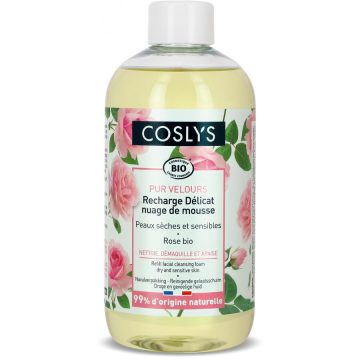 Spuma Bio pentru Curatare Ten Uscat si Sensibil cu Trandafiri (Rezerva) 300ml