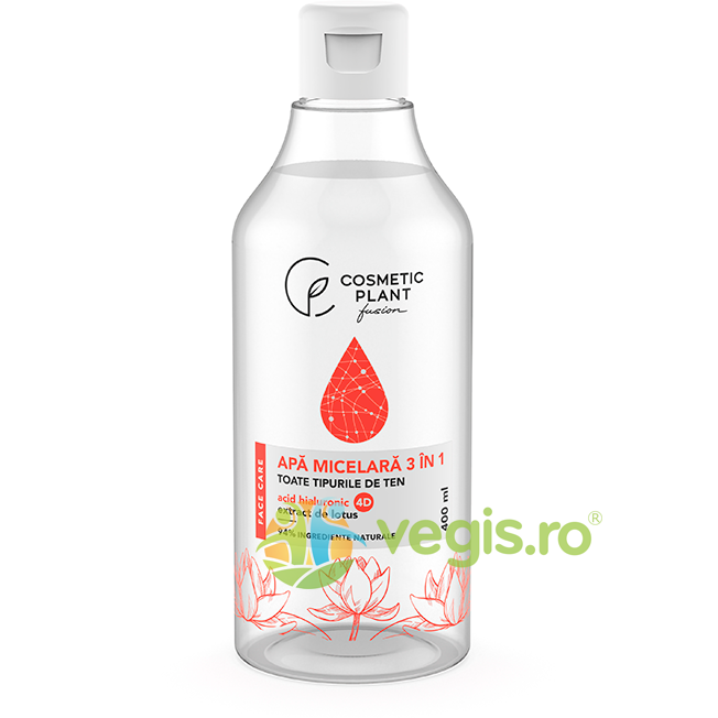 Apa Micelara 3in1 cu Acid Hialuronic si Extract de Lotus 400ml